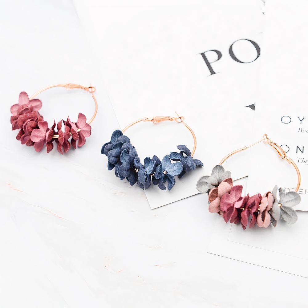 Aussie Floral Bloom Hoop Earrings