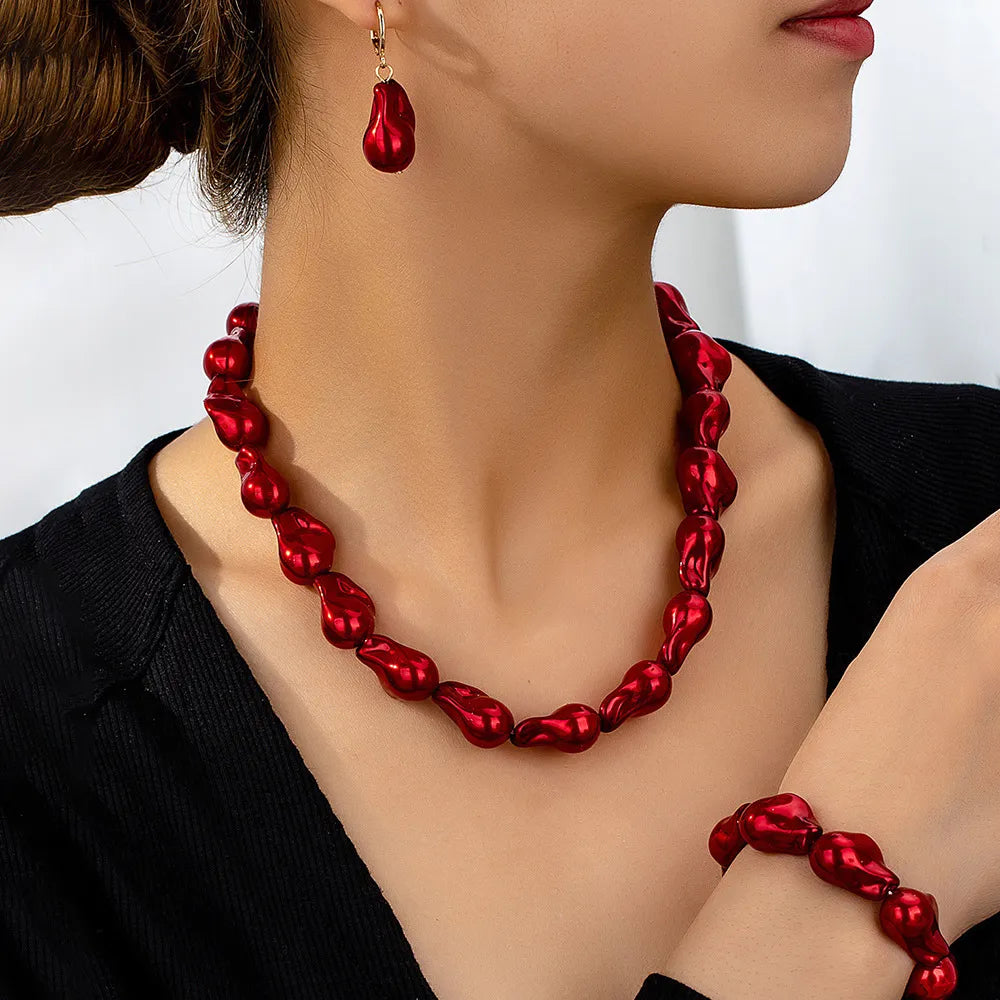 Irregular Pearl Jewelry Set