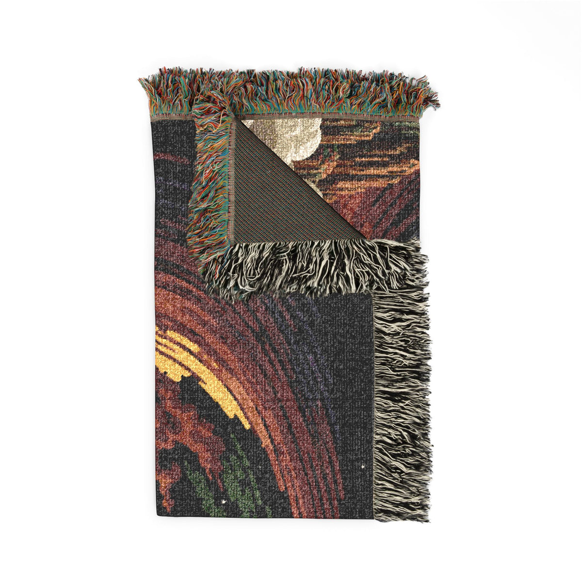 Cosmic Vortex Woven Tapestry Blanket