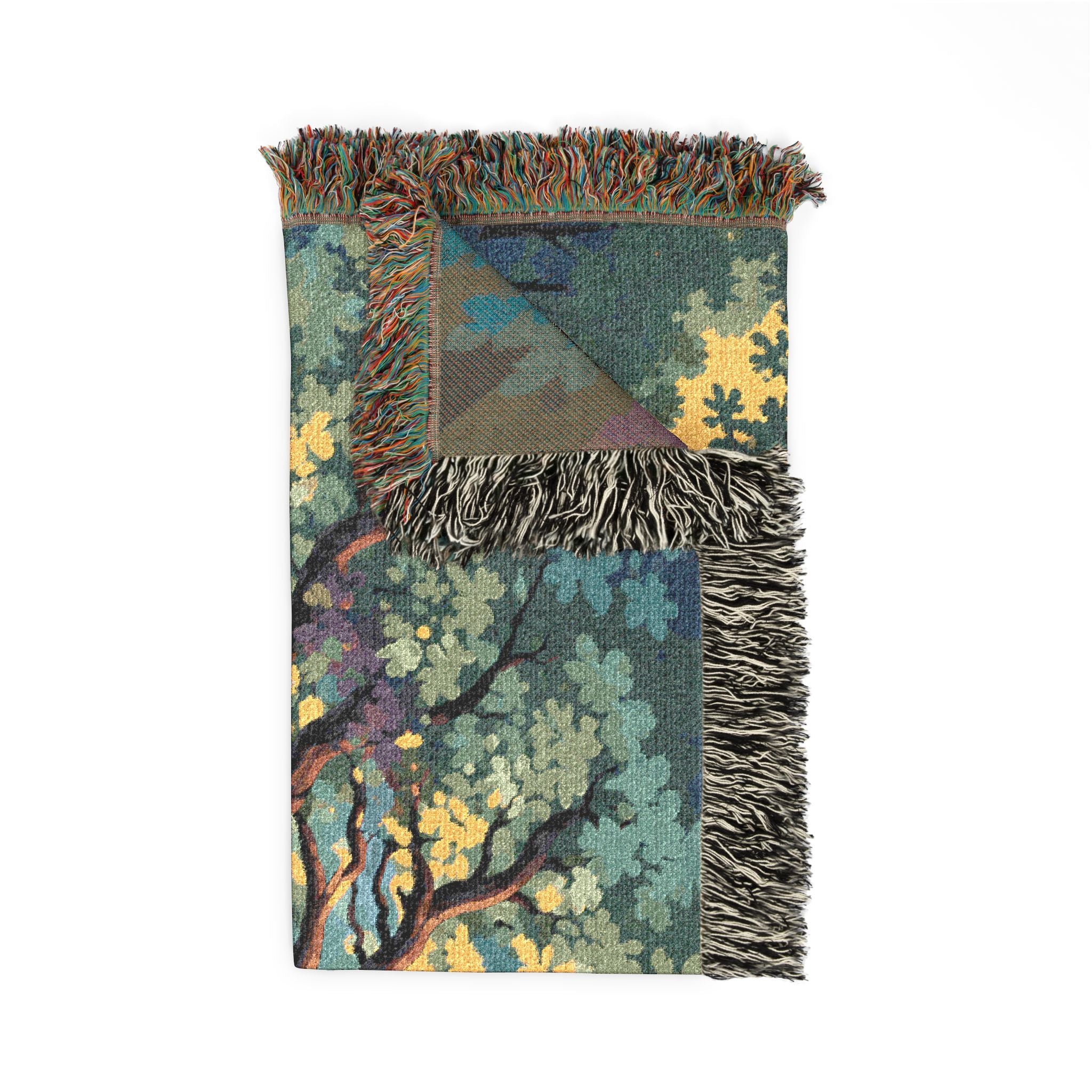 Sunset Tree Woven Blanket | Tapestry Tree Throw