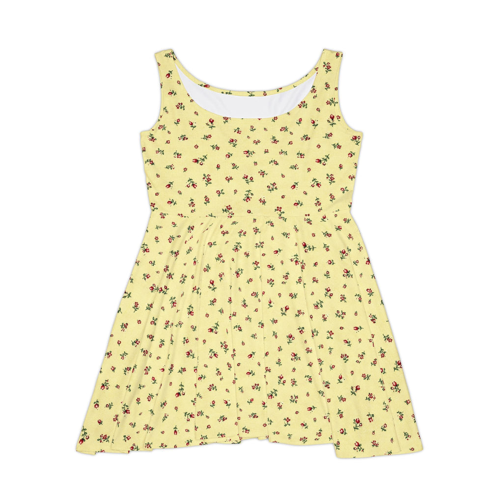 Tiny Floral Pattern Skater Dress