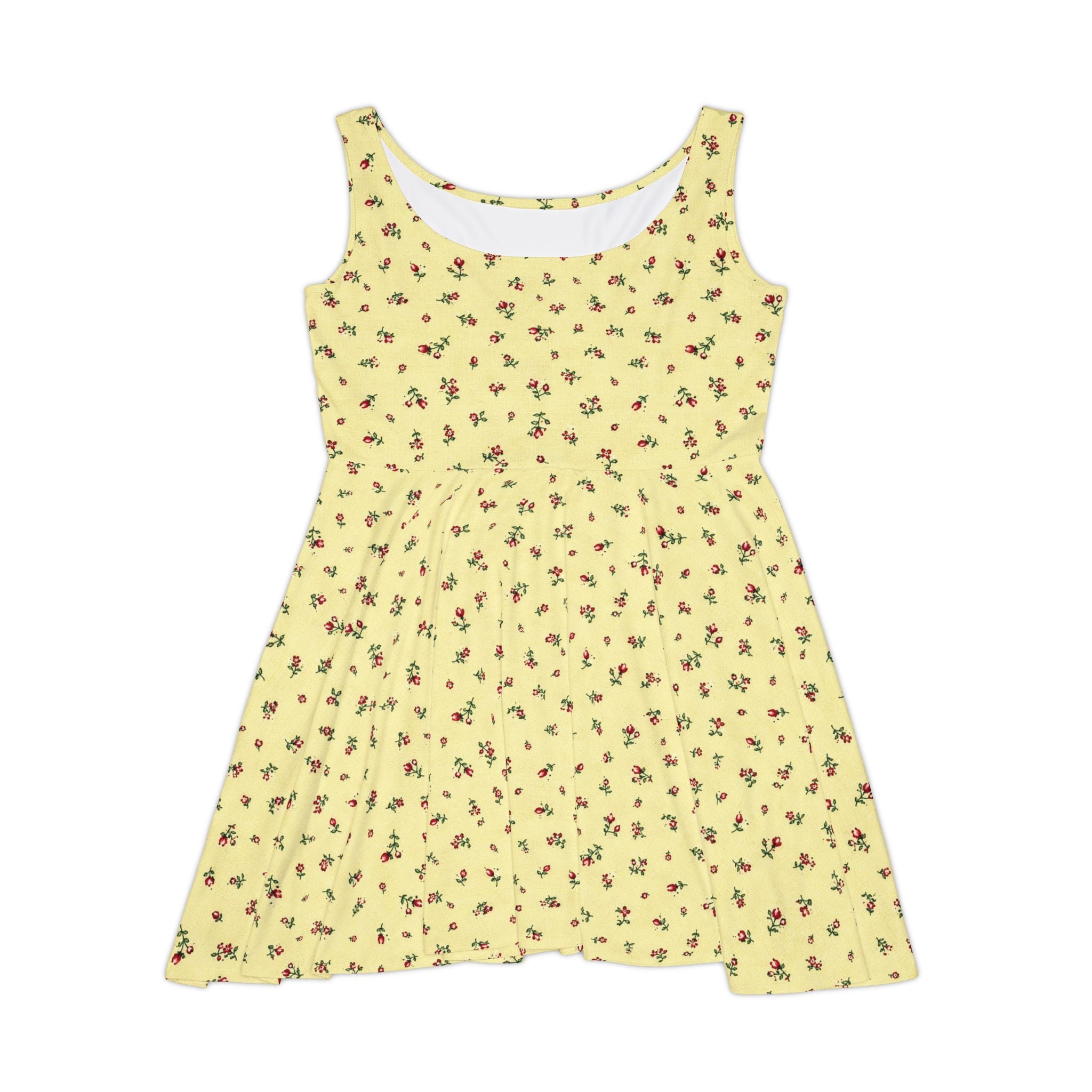 Tiny Floral Pattern Skater Dress