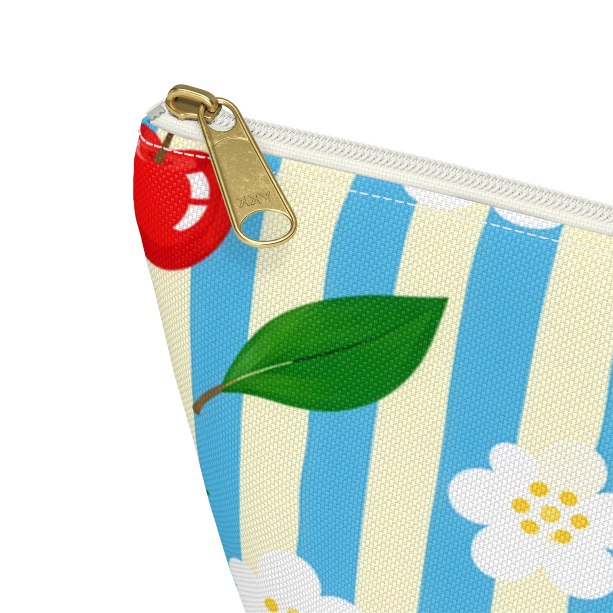 Cherry Blossom Stripe Accessory Pouch
