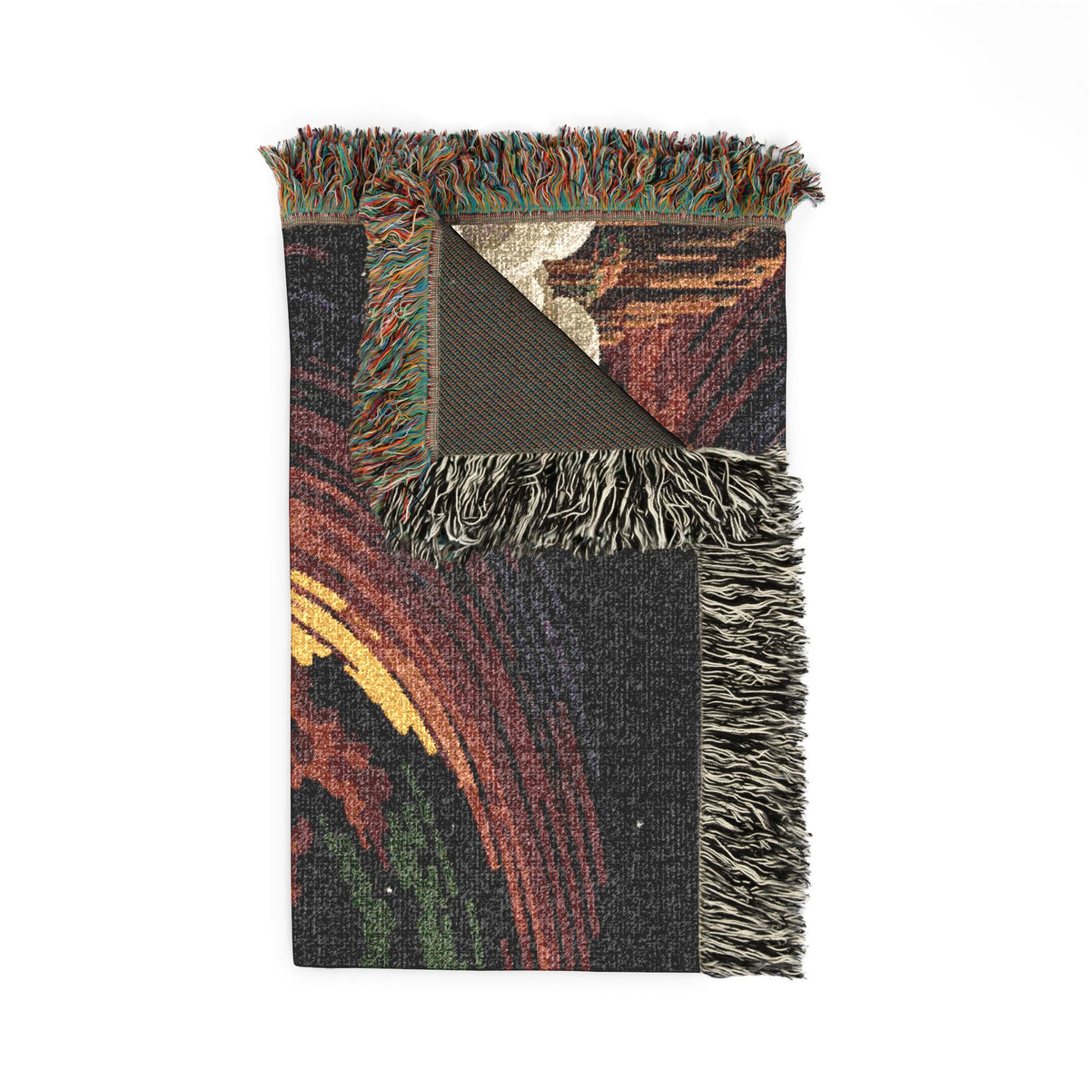 Cosmic Vortex Woven Tapestry Blanket