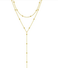Geometric Tassel Bead Necklace