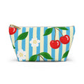 Cherry Blossom Stripe Accessory Pouch
