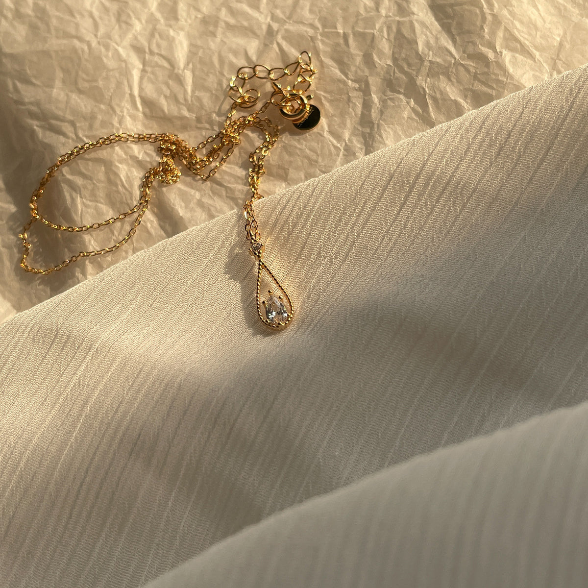 Zircon Water Drop Necklace