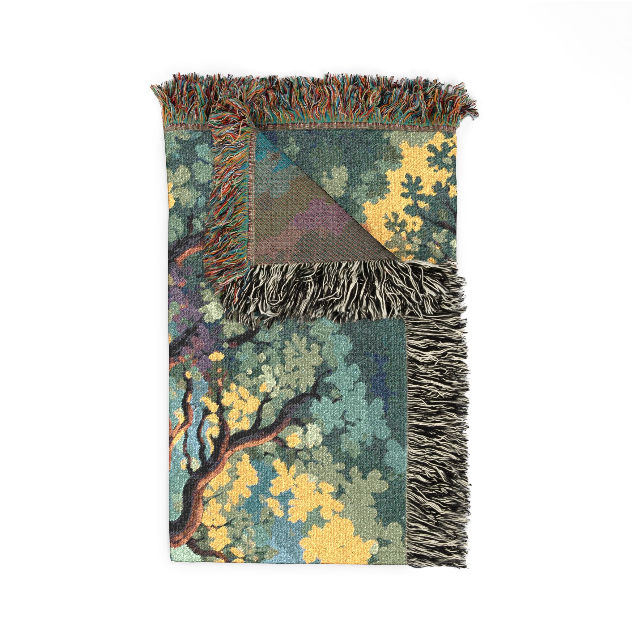 Sunset Tree Woven Blanket | Tapestry Tree Throw
