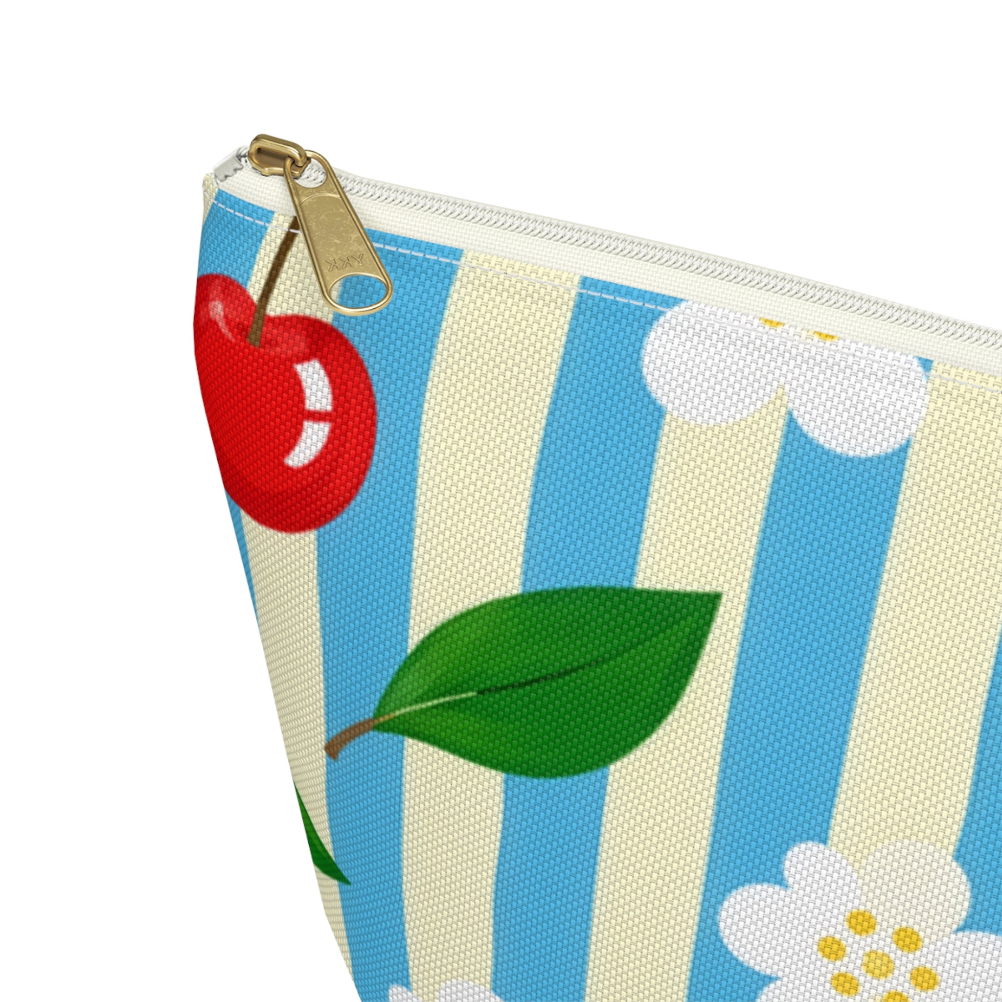 Cherry Blossom Stripe Accessory Pouch