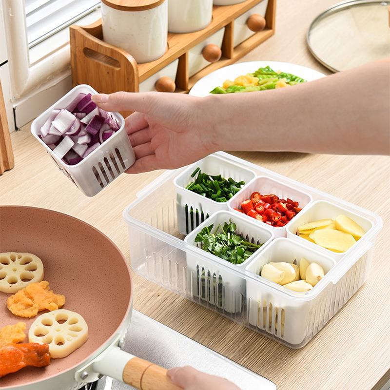 Kitchen Onion Ginger Garlic Storage Box for Refrigerator