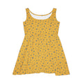 Yellow Floral Skater Dress