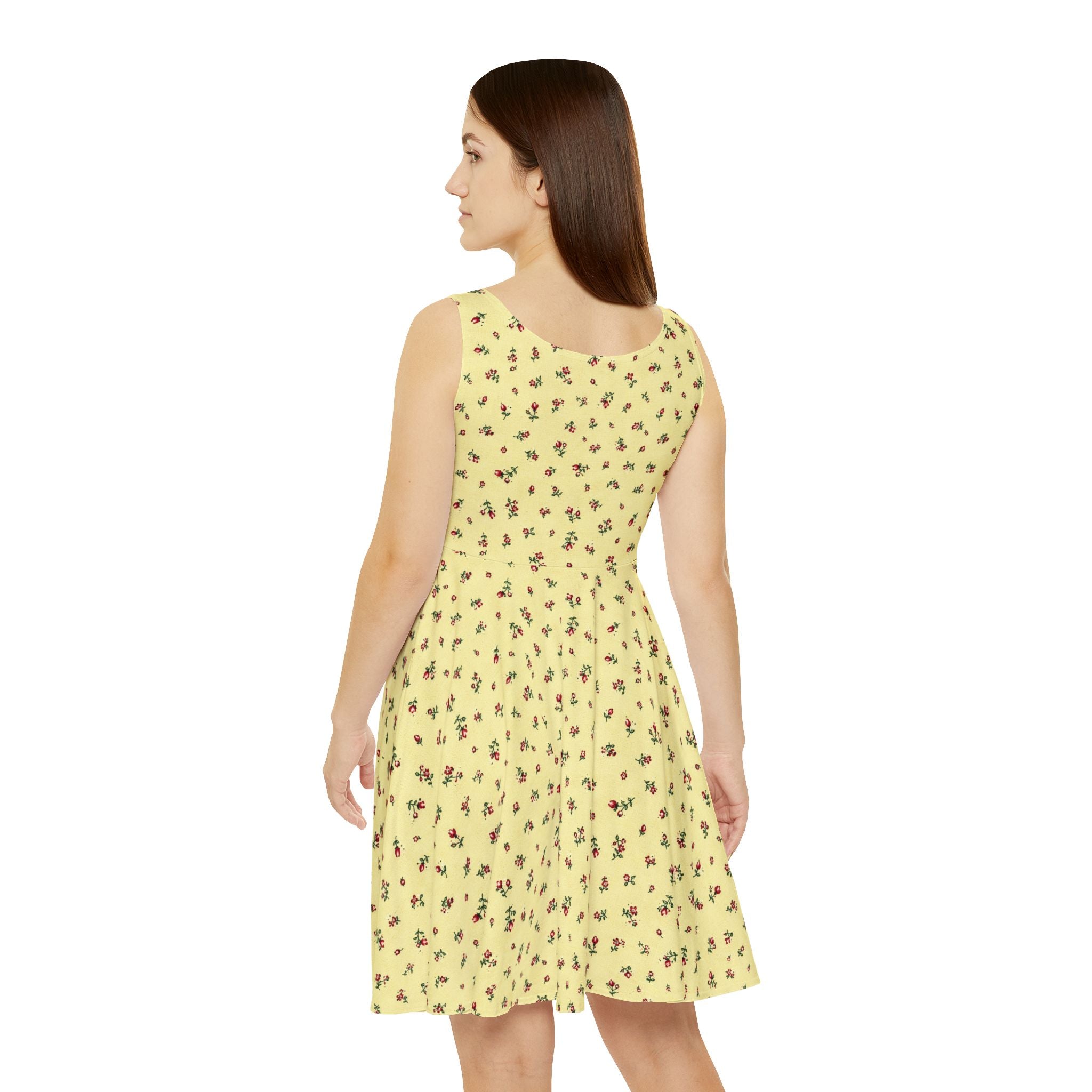 Tiny Floral Pattern Skater Dress