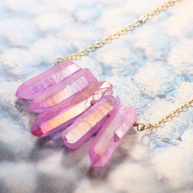 Creative Irregular Multi-Color Crystal Necklace