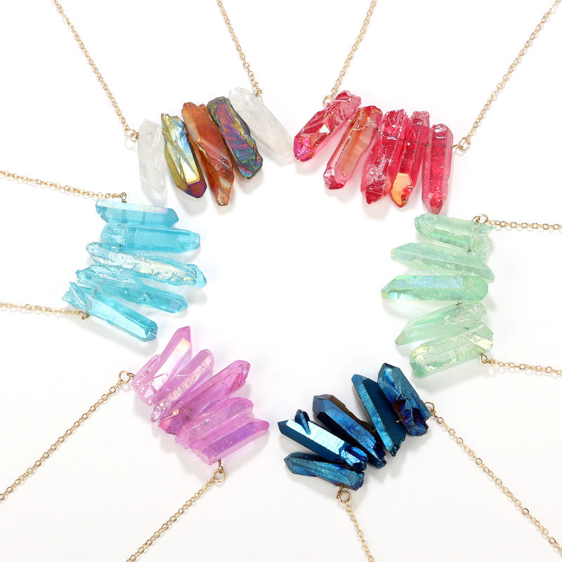 Creative Irregular Multi-Color Crystal Necklace