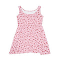 Pink Tiny Rose Floral Skater Dress