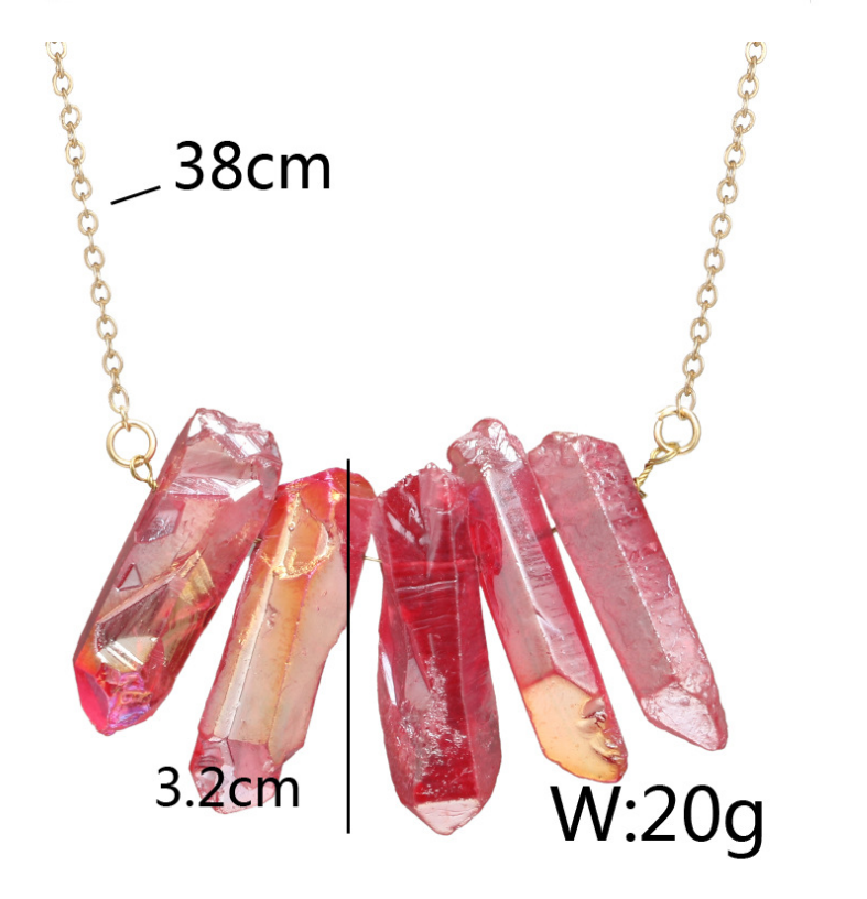 Creative Irregular Multi-Color Crystal Necklace