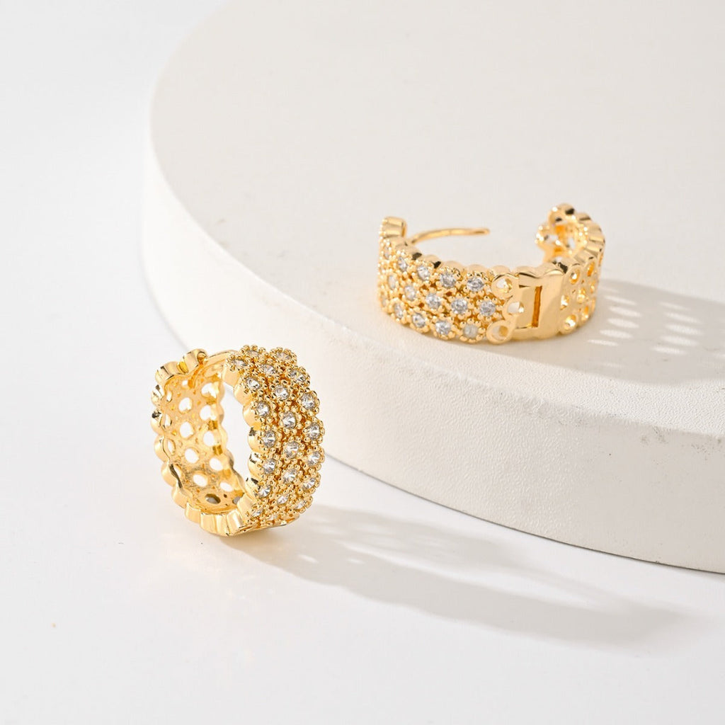 Chic Copper Allure Earrings