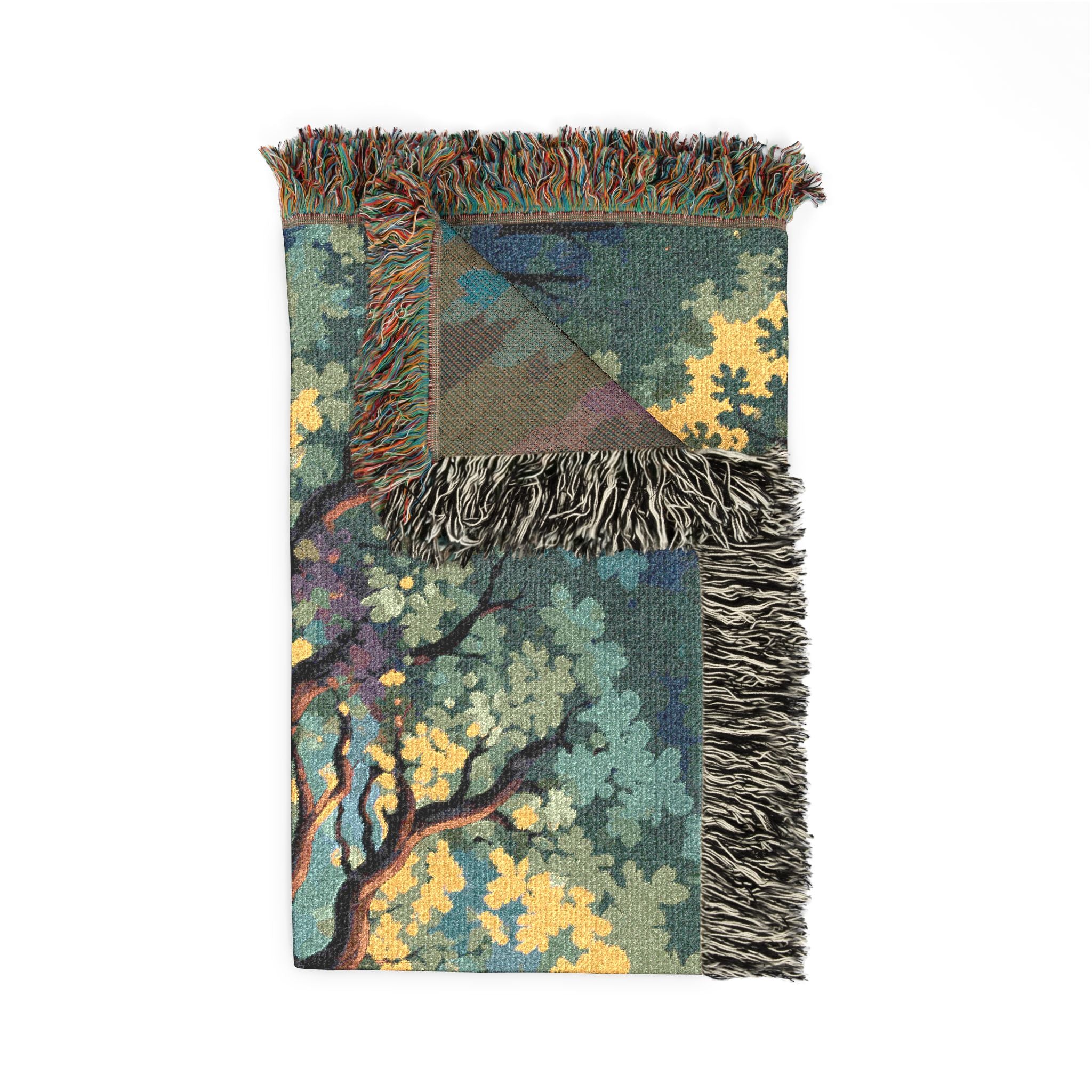 Sunset Tree Woven Blanket | Tapestry Tree Throw