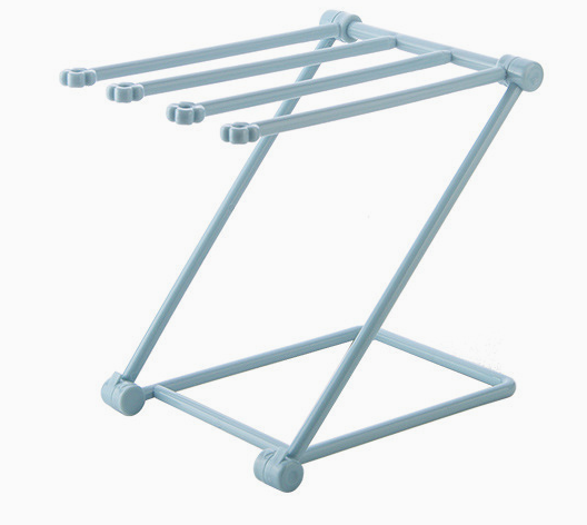 Folding Kitchen Rack for Dishcloths and Towels