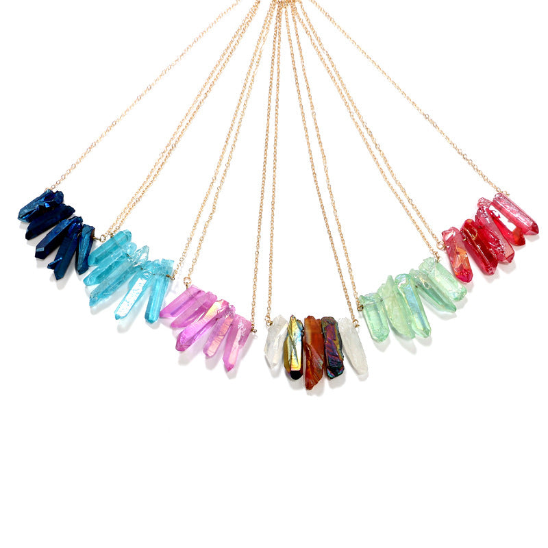 Creative Irregular Multi-Color Crystal Necklace