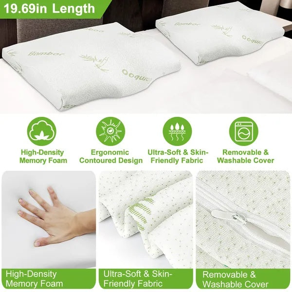 Orthopedic Bamboo Memory Foam Pillow
