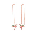 Elegant Hummingbird Tassel Earrings