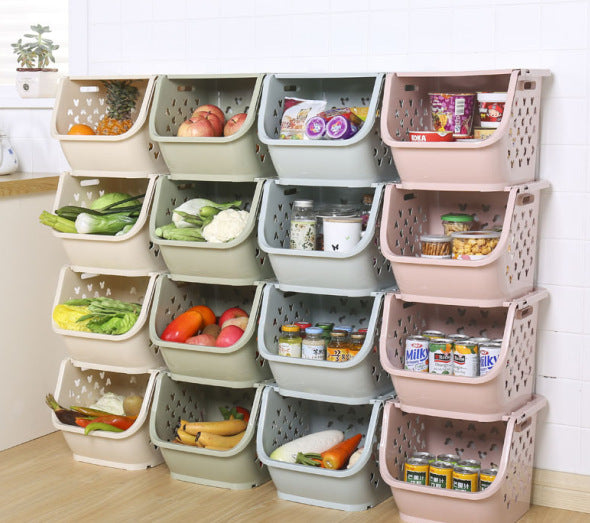 Storage Rack for Kitchen Utensils and Baskets