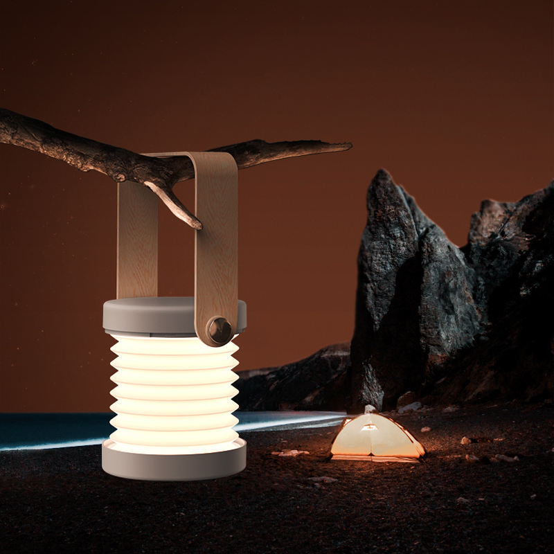Foldable Touch Dimmable Reading LED Night Light Lantern Lamp (USB Rechargeable)