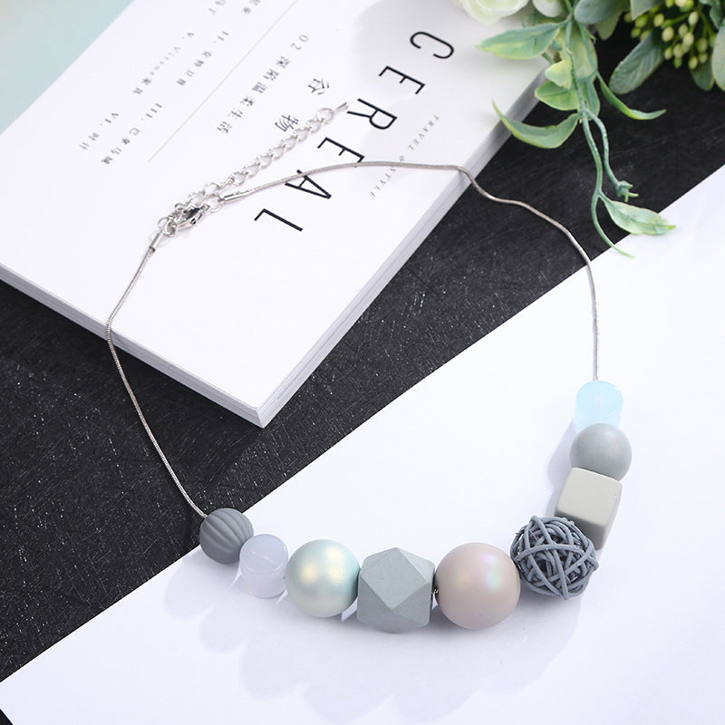 Geometric Sweater Necklace
