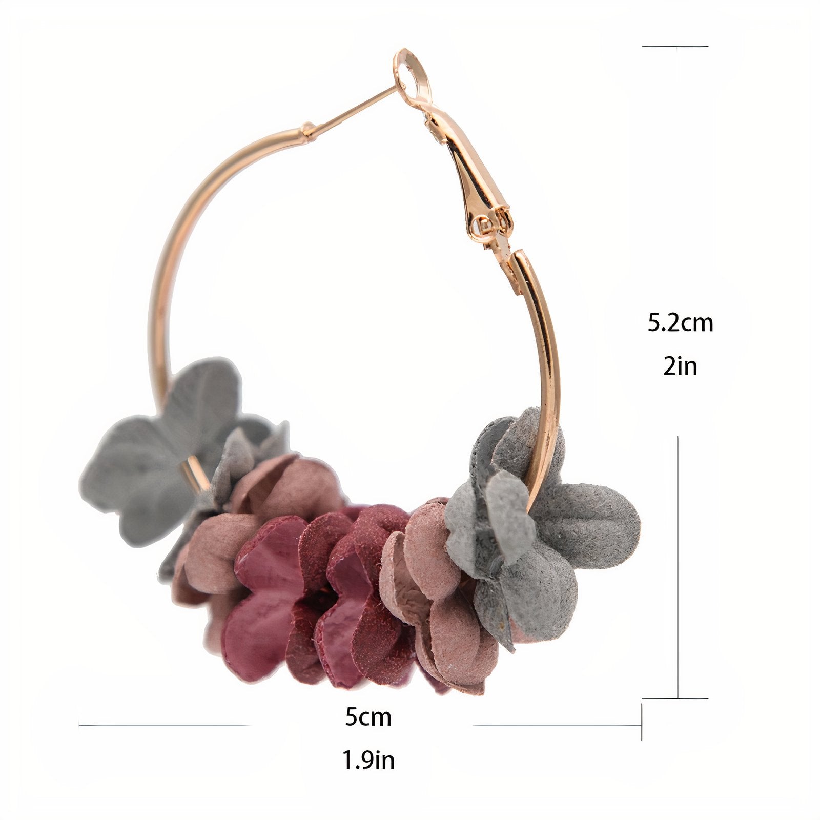 Aussie Floral Bloom Hoop Earrings
