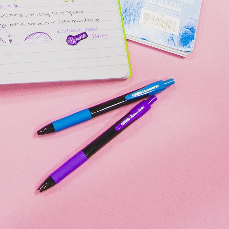 5 Color Oil-Gel Ink Retractable Pen Set