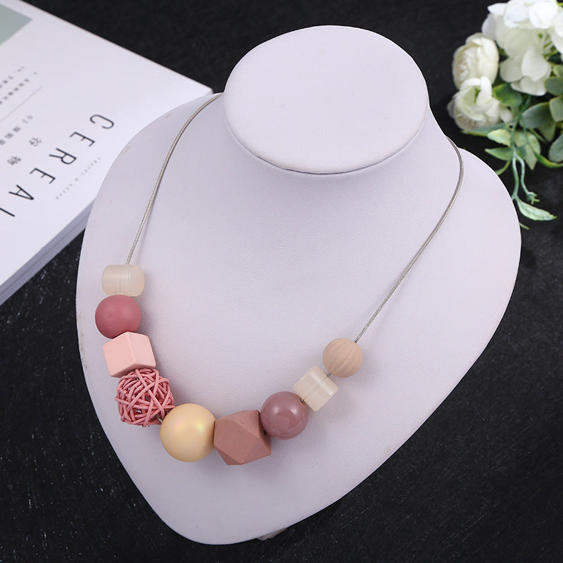 Geometric Sweater Necklace