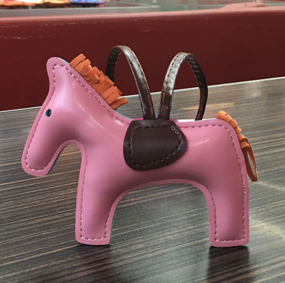 Leather Pony Keychain And Bag Charm