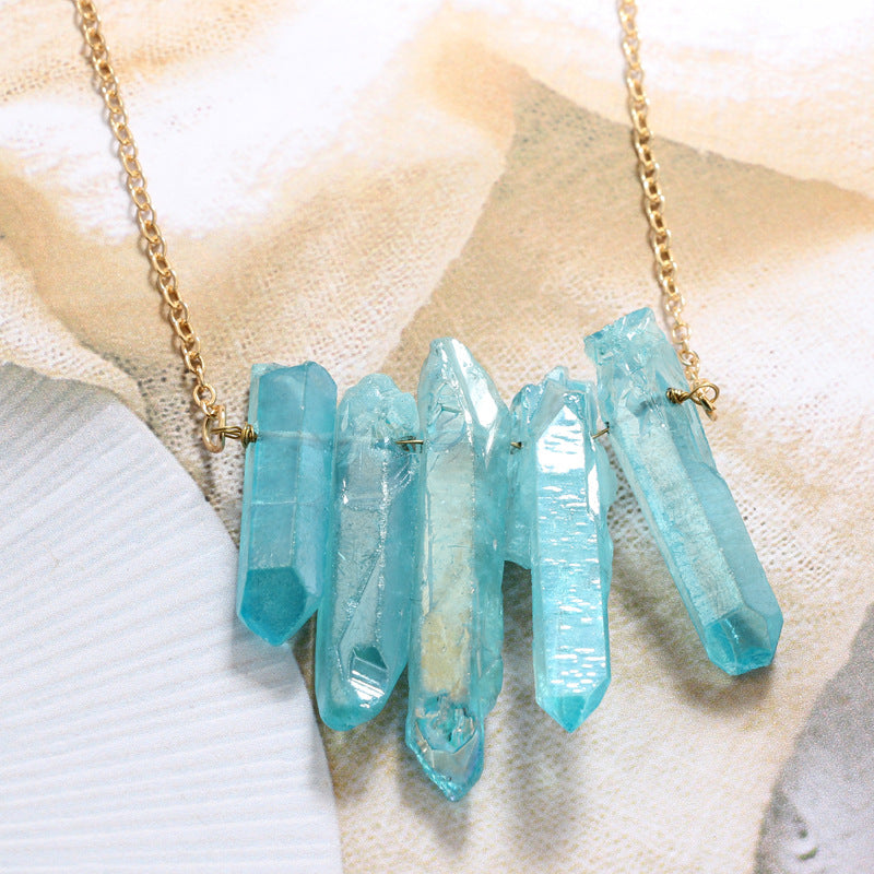 Creative Irregular Multi-Color Crystal Necklace