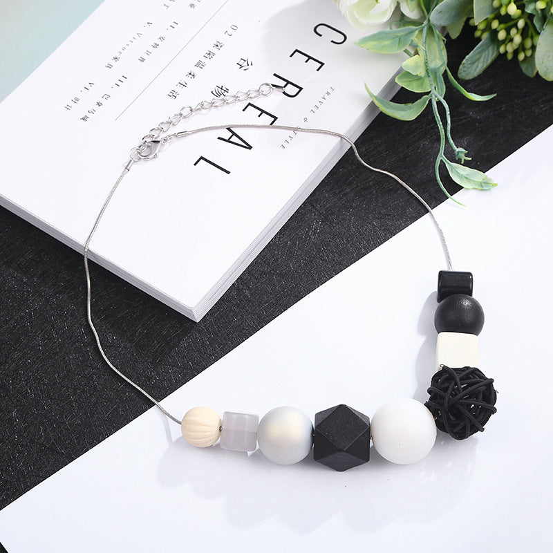 Geometric Sweater Necklace