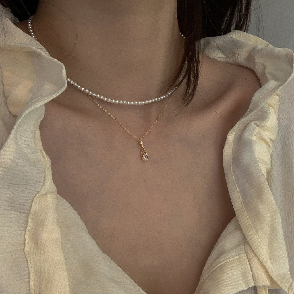Zircon Water Drop Necklace