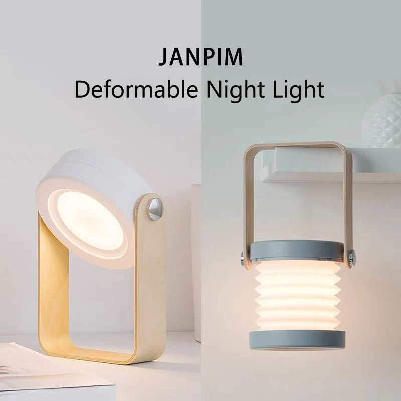 Foldable Touch Dimmable Reading LED Night Light Lantern Lamp (USB Rechargeable)