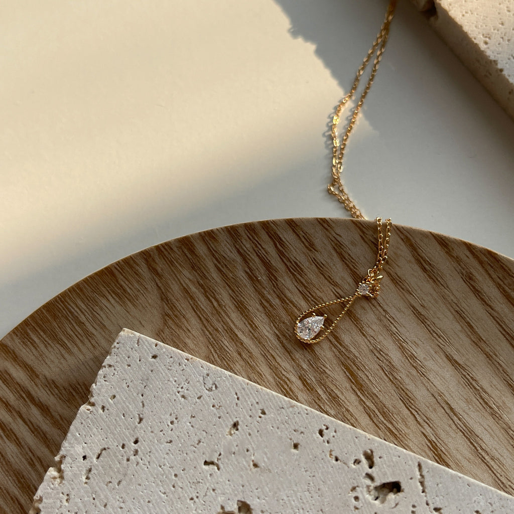 Zircon Water Drop Necklace