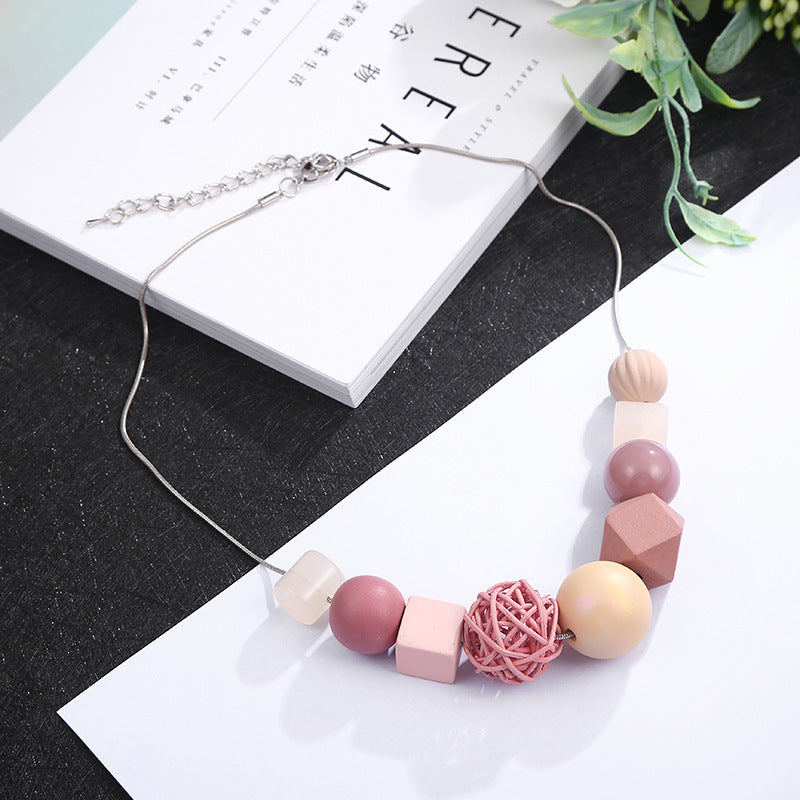Geometric Sweater Necklace