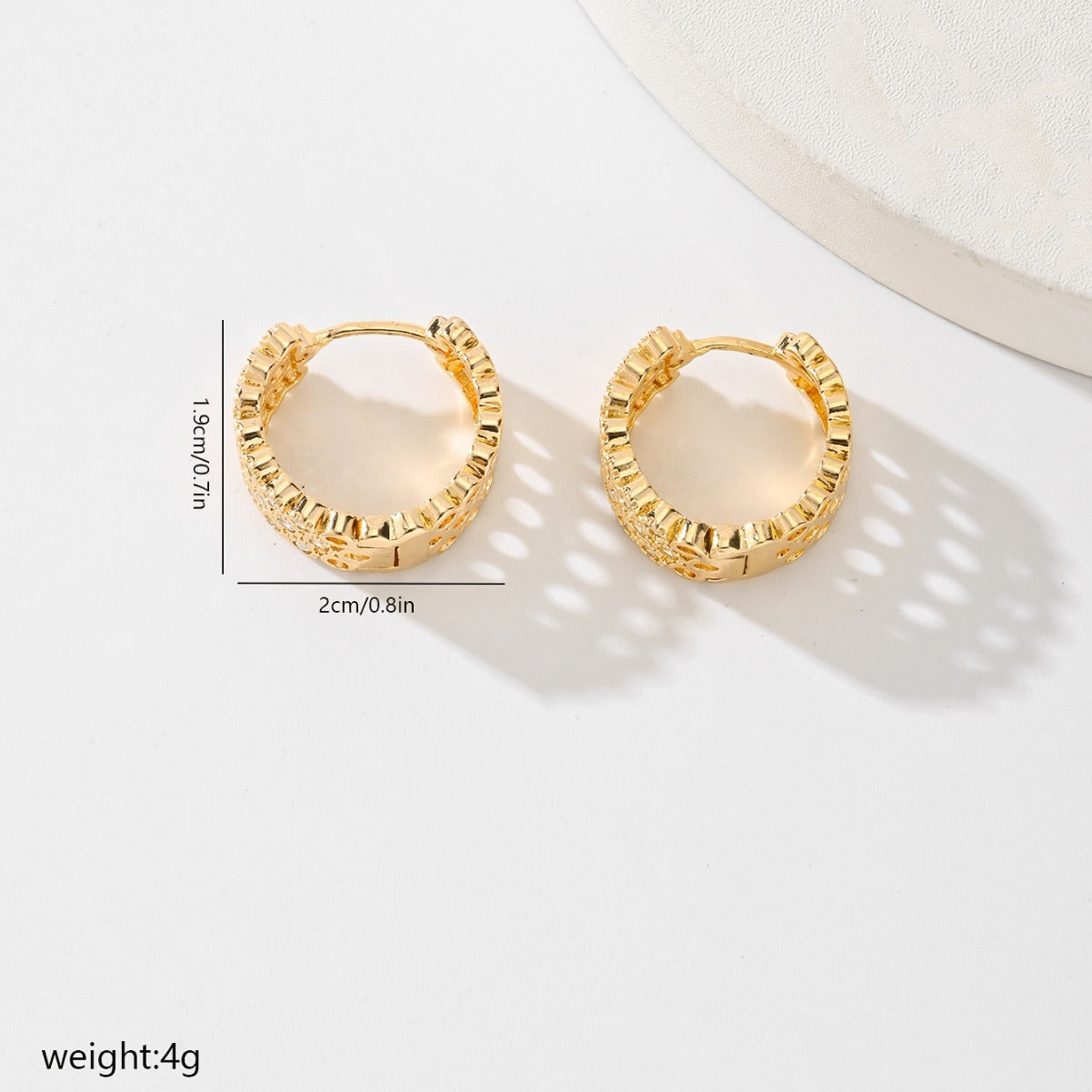 Chic Copper Allure Earrings