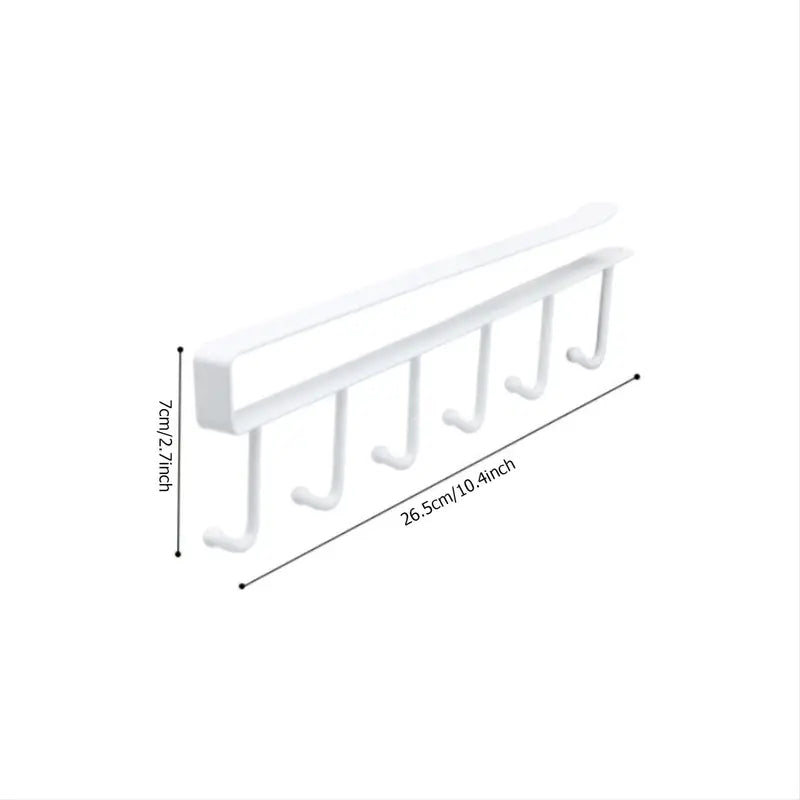 Multifunctional Wall-Mounted Kitchen Utensil Hooks