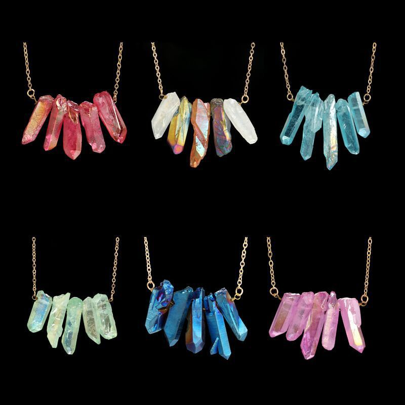 Creative Irregular Multi-Color Crystal Necklace